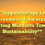 **Hypnotherapy for Environmental Awareness: Shifting Mindsets Toward Sustainability**